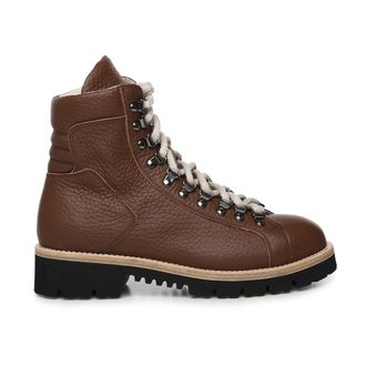 Eleventy Lace-up Boots, male, Brown, Size: 11 US Lace-up Boots