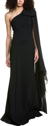 Teri Jon by Rickie Freeman One-Shoulder Gown