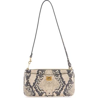 Balenciaga Rodeo Python Print Leather Bag in 2417 Natural at Nordstrom