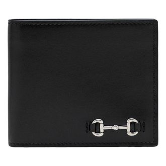 Gucci 25 Bi-Fold Wallet with Horsebit Black 846950-AAFP1-1000