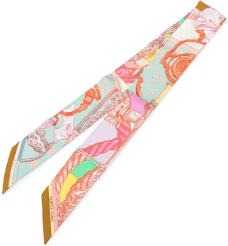 Herm&egrave;s Pre-owned Hermes Cavalleria d Etriers Silk Twilly Scarf Ladies ACWCNYUQEH4T3RGD