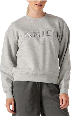 Janice Grijze Andy Sweater voor Dames - Dames - Sweatshirts - Grijs - XL - Katoen - Hoodies & sweatvesten