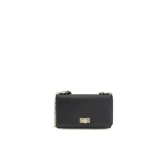 Fendi Peekaboo Wallet On Chain - Dames - Tassen - Zwart - Maat: ONE Size Leer