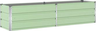 vidaXL Jardinera Verde Pastel 195 X 50 X 45 Cm Acero Galvanizado Vidaxl