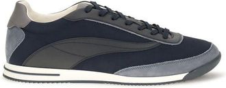 Brunello Cucinelli Blue Suede Leather Low Top Mens Sneakers