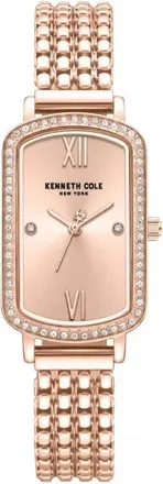 Kenneth Cole Quartz Crystal Rose Gold Dial Ladies Watch KCWLG0065801