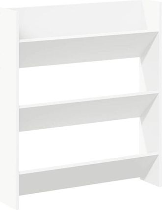 vidaXL Vidaxl - Zapatero De Pared Madera Contrachapada Blanco 80x18x90 Cm