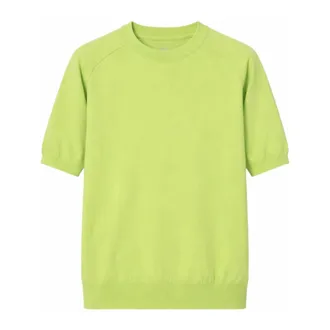 ATOMOFACTORY Round-neck Knitwear, male, Green, Size: M Pe24Afu22-02 Round-neck Knitwear