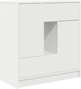 vidaXL Aparador con cajones y puertas blanco 70,5x34x74,5 cm Vidaxl