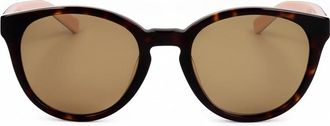 Love Moschino Ladies Brown Round Sunglasses MOL040/S