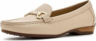 David Tate Womens Fusion Loafer In Bone Leather
