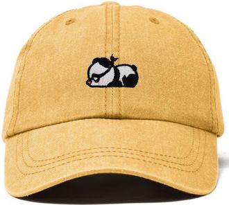 Dalix Pandit Panda Dad Cap in Washed Gold at Nordstrom