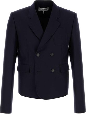 Loewe Navy Blue Wool Blazer