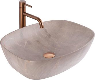 Rea lavabo sobre encimera freja beige