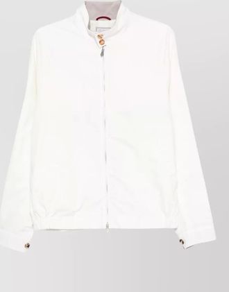 Brunello Cucinelli blouson jacket with high collar and buttons