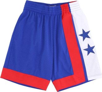 Mitchell & Ness Basketbal shorts NBA Dark Shorts Hardwood Classics Nejnet - Heren - Fitness - Blauw - XL - Fitness