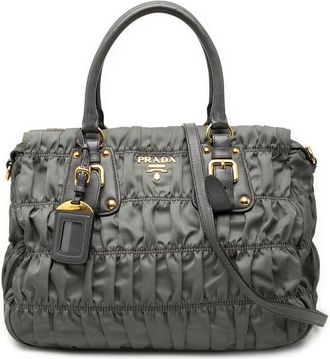 Prada Pre-owned Prada Tessuto Gaufre Satchel Ladies KXOX7OZ62DGUO0ME