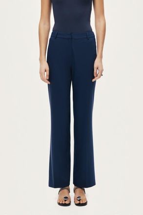 Nocturne Tailored Straight-Leg Pants in Navy Blue at Nordstrom, Size X-Large Eu