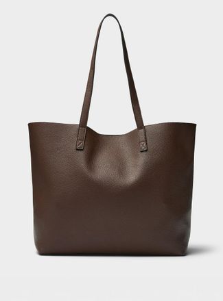 Simons Womens Grained minimalist tote bag