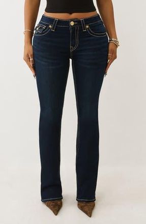 True Religion Becca Big T Flap Bootcut in Dark Oak Wash at Nordstrom Rack, Size 24