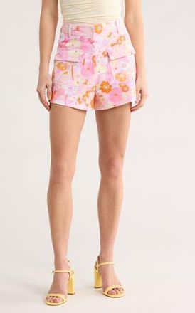 Maje Isella Floral Shorts in Flower Power Rose at Nordstrom Rack, Size 2 Us / 34 Fr