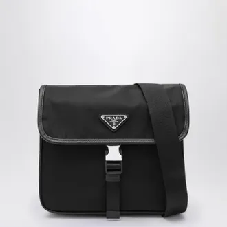 Prada Shoulder bag in Re-Nylon and black Saffiano