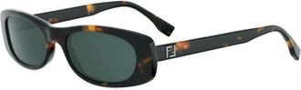 Fendi Fe 40183I - unisex - Zonnebrillen - Bruin - 53 MM - Accessoires