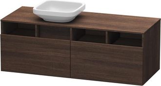 Duravit Mueble Bajo Lavabo 550x1400x500m Durastyle Con Recorte De Casta&ntilde;o Izquierdo