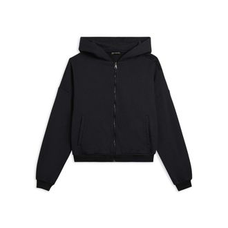 Freddy Felpa oversize cropped con zip e stampa Flow