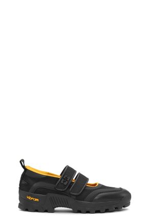 Ganni Yellow Performance Velcro Mary Jane Ballerinas - Size 8 Black