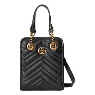 Gucci (WMNS) Gucci GG Marmont Matelasse Mini Bag Black 696123-DTDHT-1000