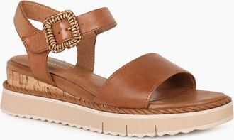 Tamaris Tamaris Womens Michi Womens Wedge Heel Sandals - Brown - Size: 4