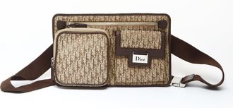Dior Trotter Brown Canvas Fanny Pack (Pre-Owned)
