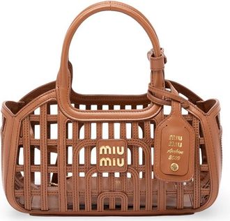 Miu Miu Leather Basket