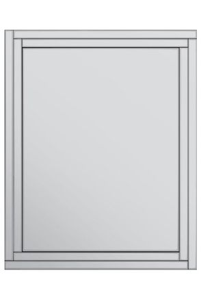 MirrorOutlet All Glass Bevelled Large Dress Mirror 144 x 115.5CM 4ft8 x 3ft9 in Silver | Size: 1 Pack