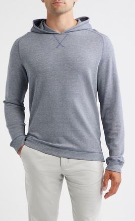 Johnnie-O Cotton Blend Hoodie in Navy at Nordstrom, Size Xx-Large