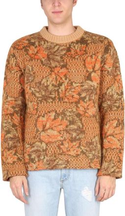 ERL Brown Crew Neck Sweater