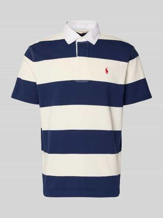 Polo Ralph Lauren Regular Fit Poloshirt aus reiner Baumwolle Modell SSRUGBYM13 in Marine, Gr&ouml;&szlig;e XXL