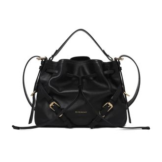 Givenchy Tassen, Dames, Zwart, ONE Size, Leer, Voyou Leren Bucket Bag