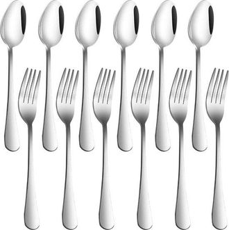 OEM Juego De Cubiertos De Mesa De Acero Inoxidable Resistente: Tenedores Y Cucharas
