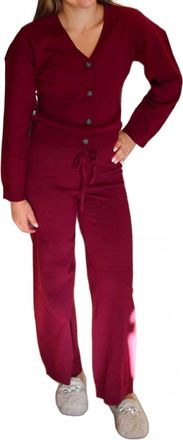 Chaser Maison Cardi Sweater In Fig