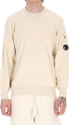 C.P. Company Beige Boston Cotton Crewneck Sweater