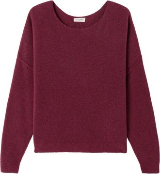 American Vintage Maglione Damsville con scollo a barca - Rosso