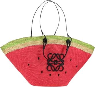 Loewe Pre-owned Tote Bags, female, Multicolor, Size: ONE SIZE Pre-owned Wood Tote Bag