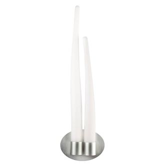 Netlighting Estalacta Wall Lamp 2 Light GU10 IndoorOutdoor SilverOpal White in Silver
