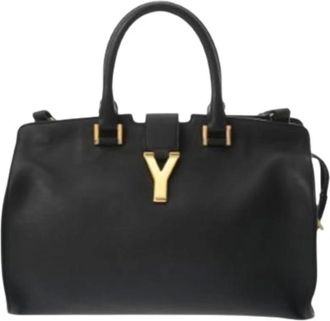 Saint Laurent Pre-owned Handbags, female, Black, Size: ONE SIZE Pre-owned Vintage Handbag