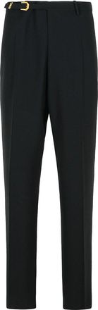 Versace Black Virgin Wool Blend Patalone