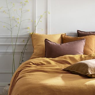 AM.PM Wandlamp met kap in dik linnen Jakom&eacute;