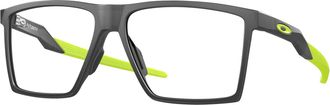 Oakley OX8052 Eyeglasses Bundle: OX 8052 FUTURITY 805202 Satin Grey Smoke and Large Blue leash Accessory kit