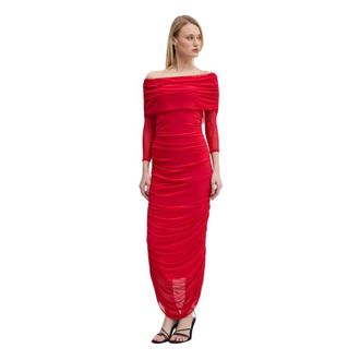 Never Fully Dressed Diaz Maxi Dress - - Dresses - Donna - Rosso - L